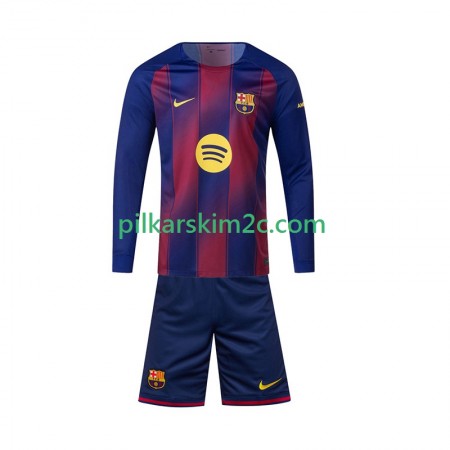 Koszulka FC Barcelona Dziecięca Główna 2025/26 Koszulki Piłkarskie(L/S)